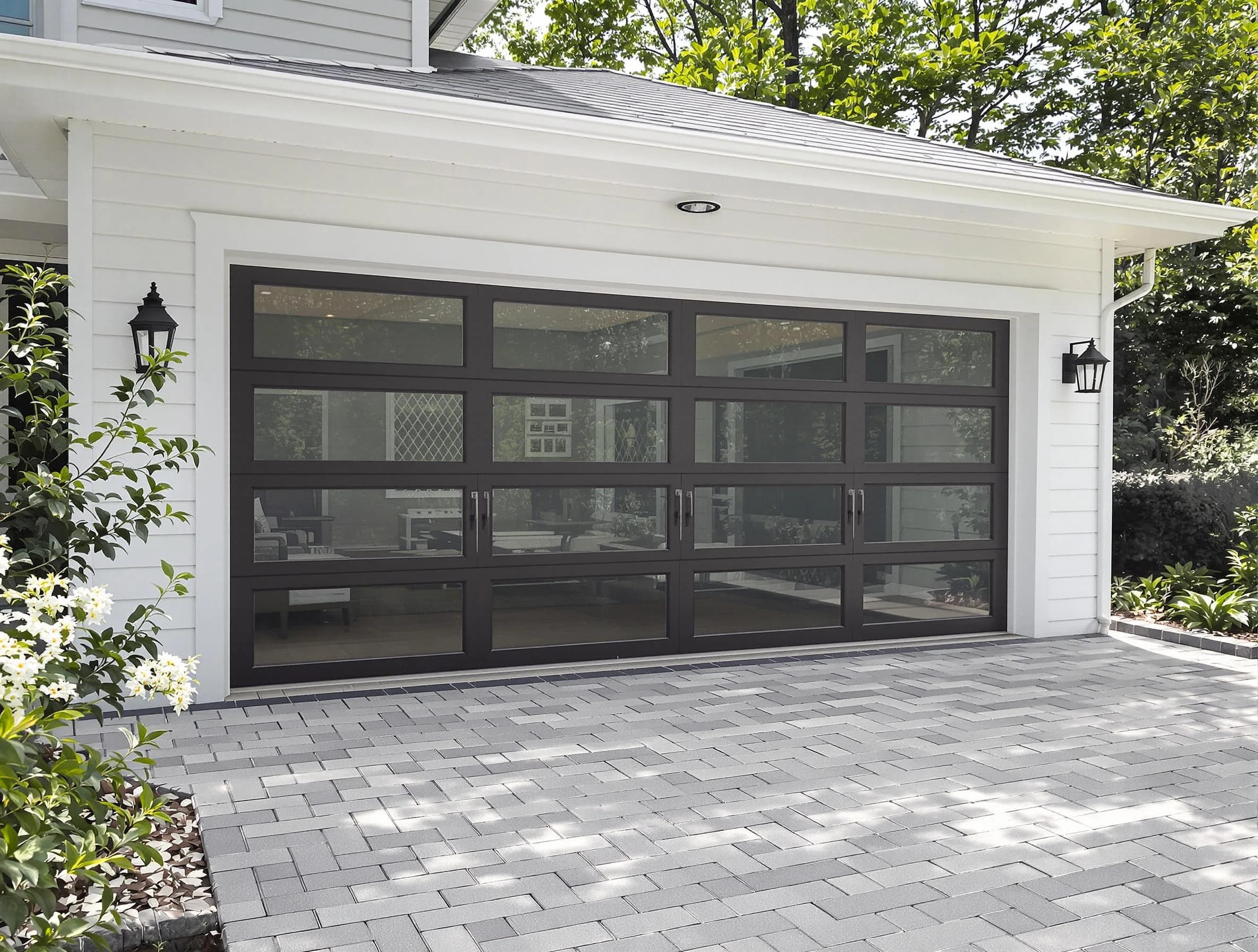 Tarrant Garage Door Repair design specialist presenting custom garage door options to Tarrant homeowner