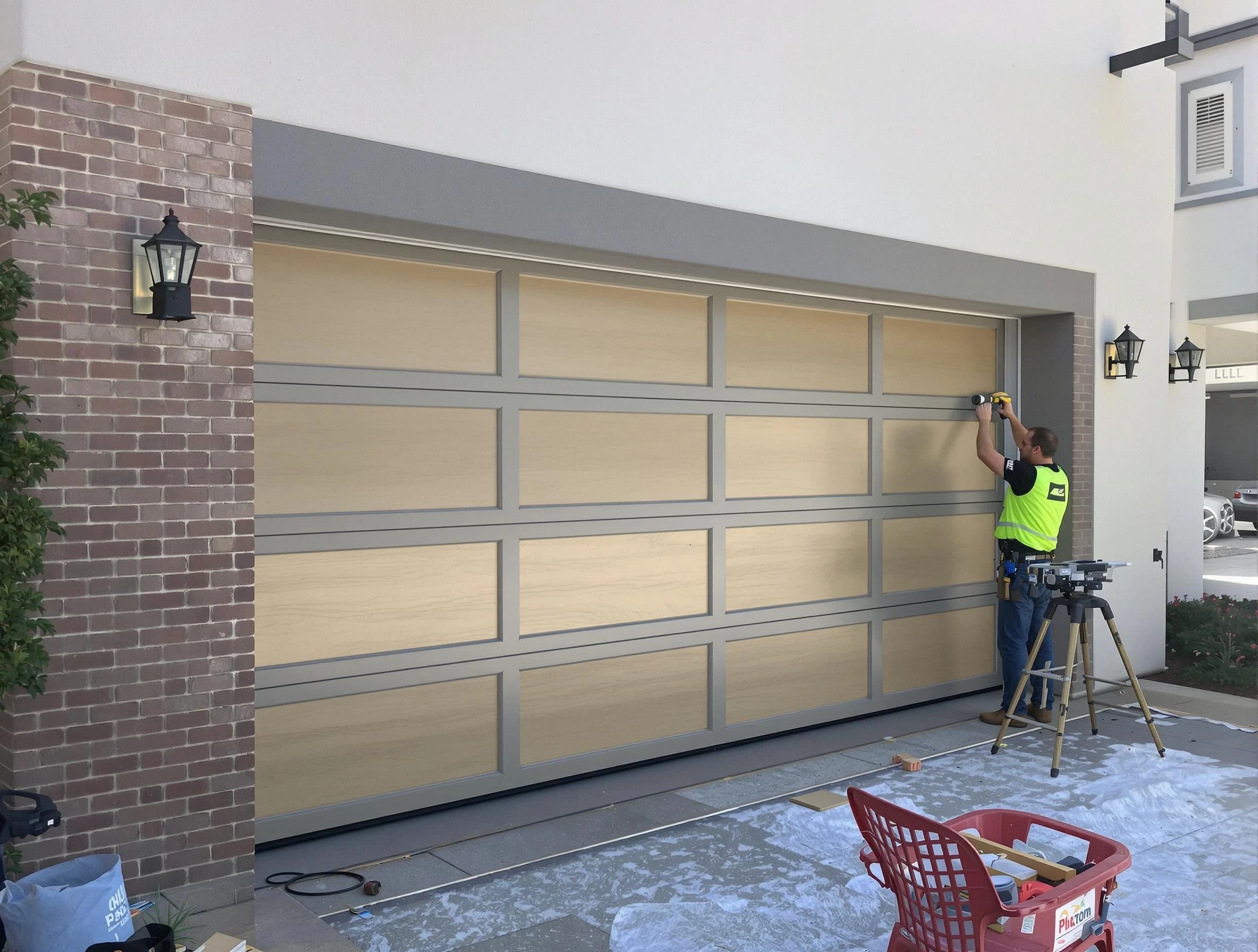 Garage door replacement service by Tarrant Garage Door Repair in Tarrant