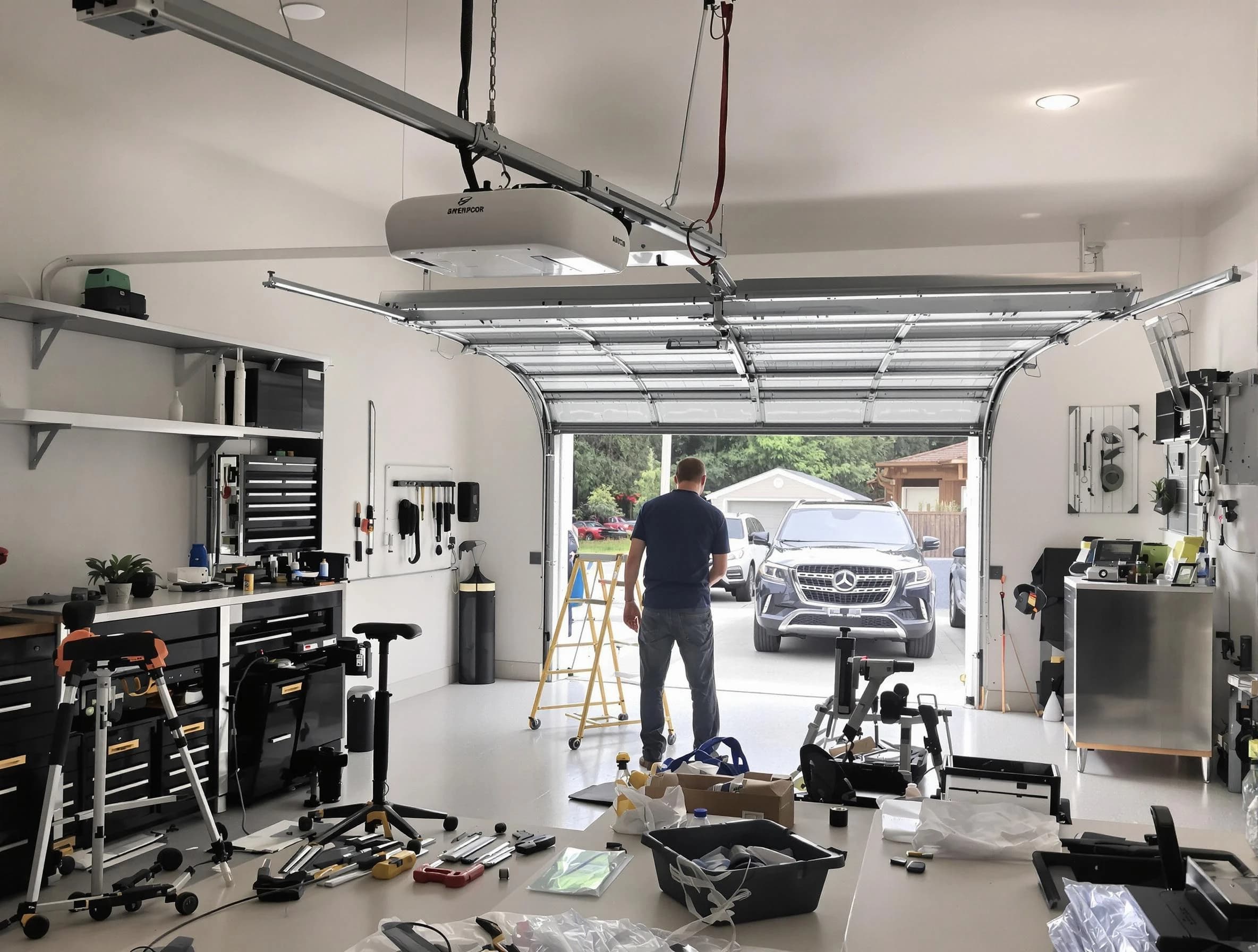 Garage door opener installation by Tarrant Garage Door Repair in Tarrant