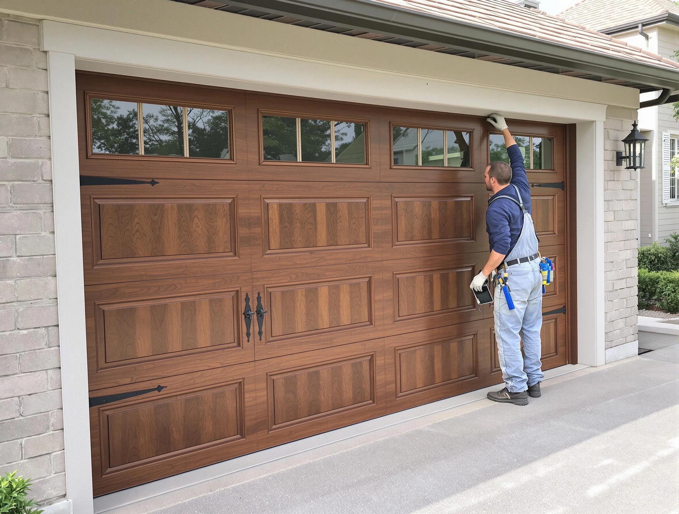 Custom garage door showcase by Tarrant Garage Door Repair in Tarrant