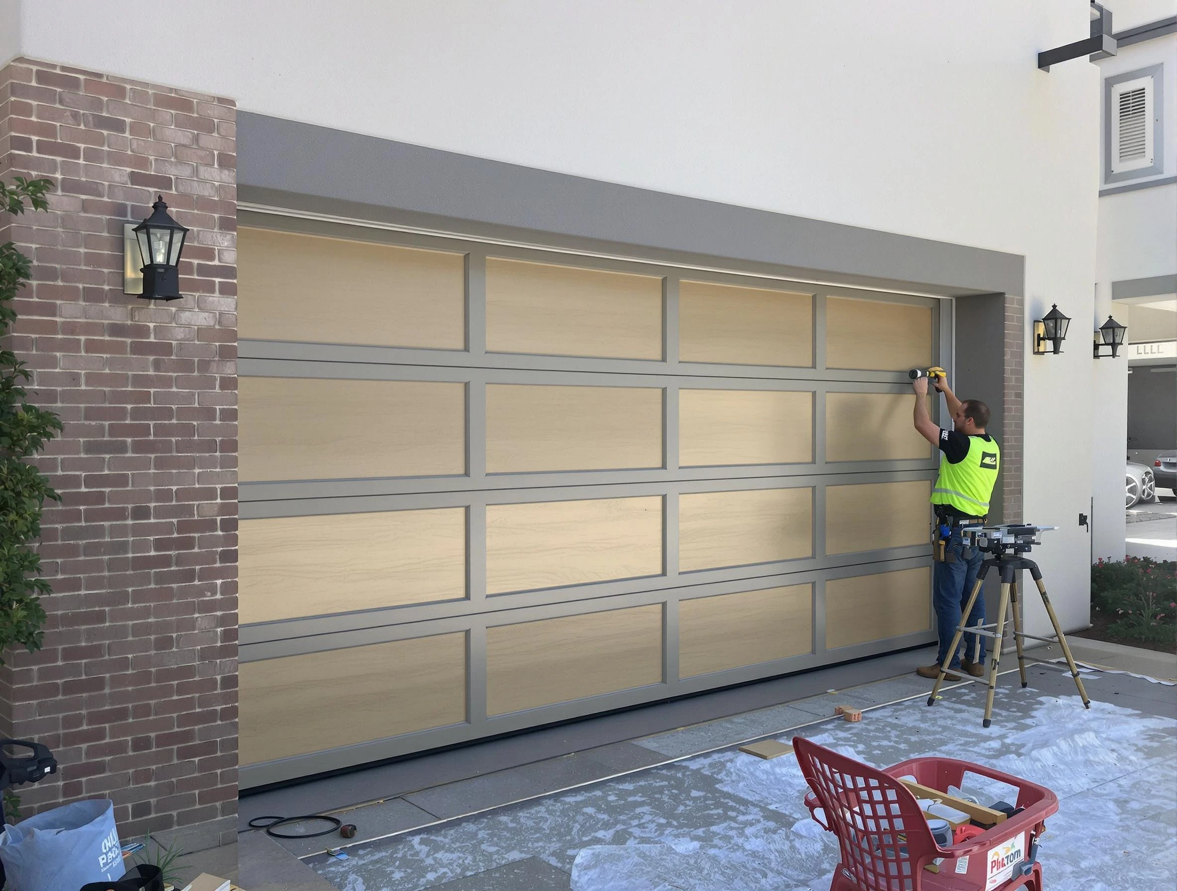 Garage door replacement service by Tarrant Garage Door Repair in Tarrant